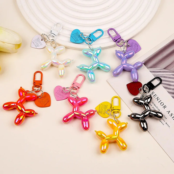 Women's Cute Balloon Dog Keychain Resin Bag Pendant for Fall 2025-The Yellow Prime