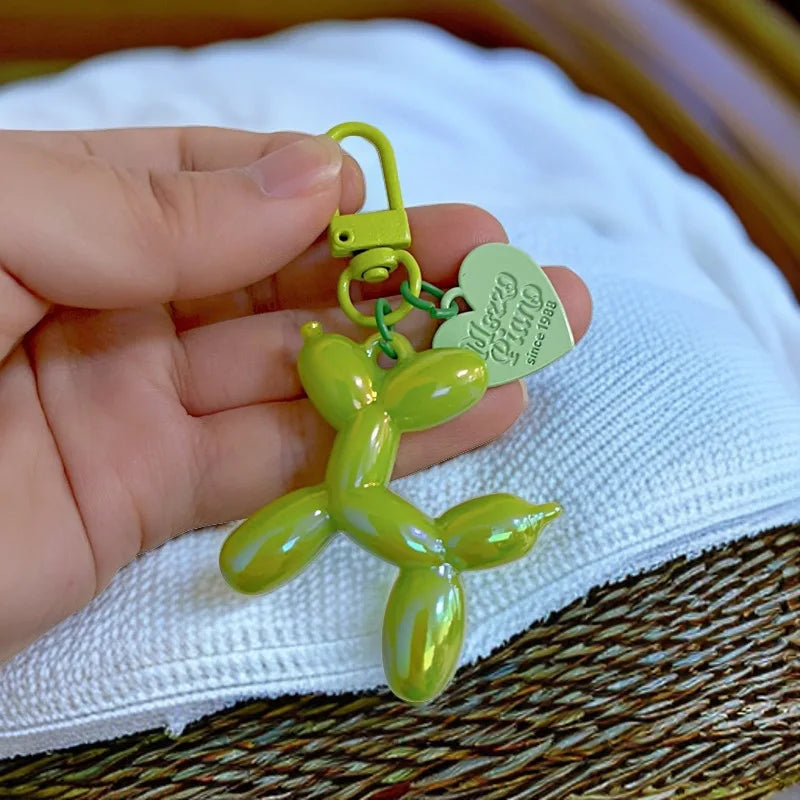Women's Cute Balloon Dog Keychain Resin Bag Pendant for Fall 2025-The Yellow Prime
