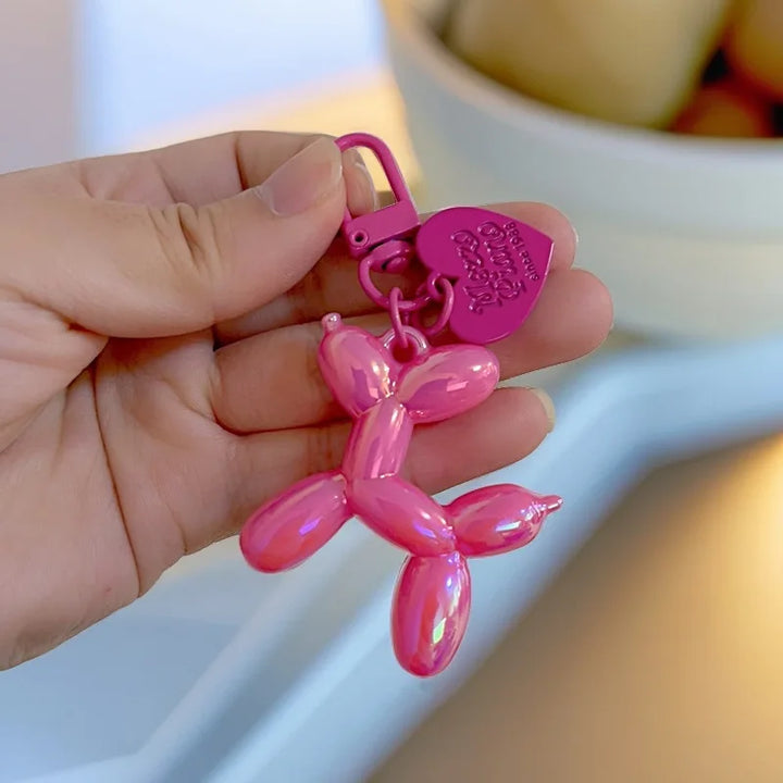 Women's Cute Balloon Dog Keychain Resin Bag Pendant for Fall 2025-The Yellow Prime