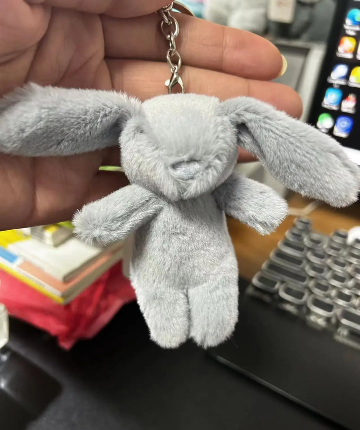 Women's Cute Bunny Plush Keychain Soft Bag Charm Gift-The Yellow Prime