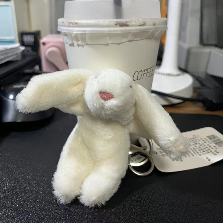 Women's Cute Bunny Plush Keychain Soft Bag Charm Gift-The Yellow Prime