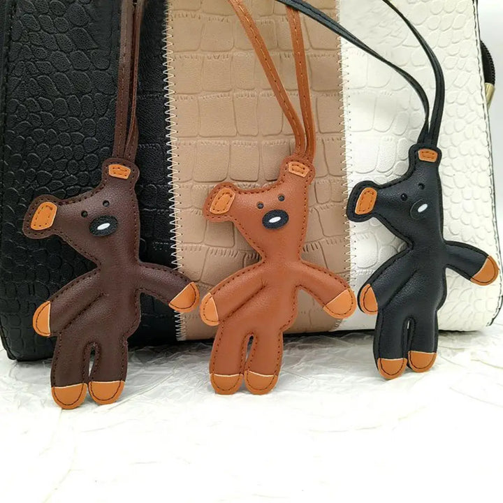 Women's Cute PU Leather Mini Bag Charm Keychain Gift Accessory-The Yellow Prime