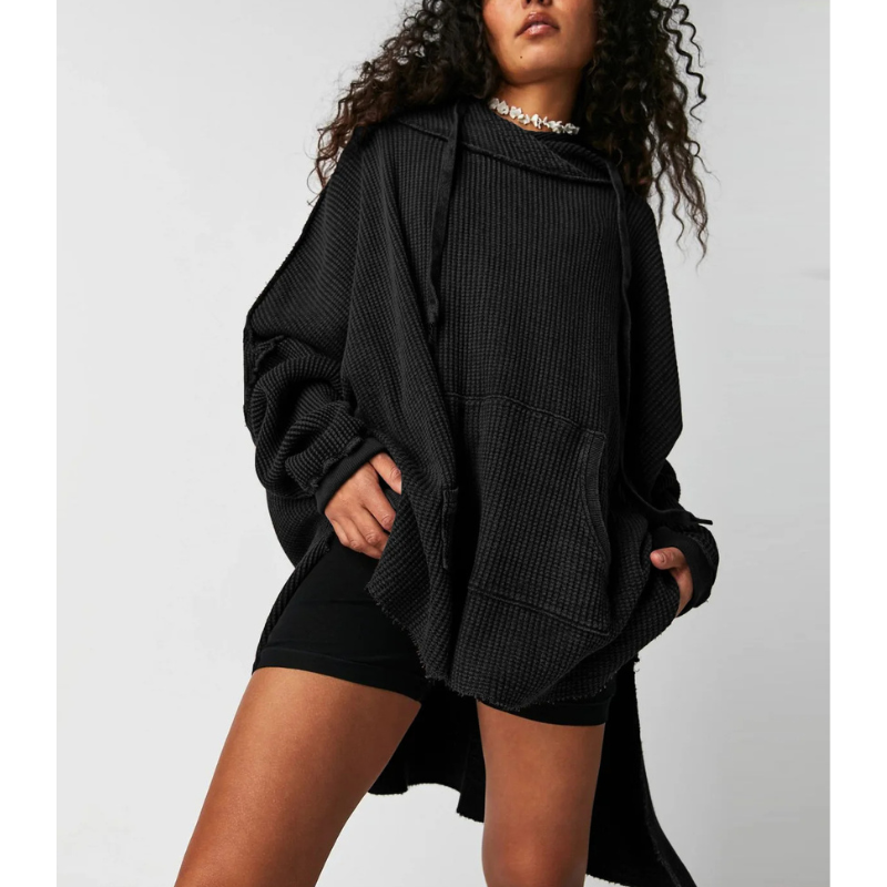 Women's Distressed Sweater - Unapologetic Style-The Yellow Prime