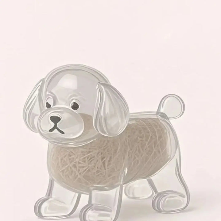 Women's Dog Hair Keepsake Keychain Clear Resin Pendant Charm-The Yellow Prime