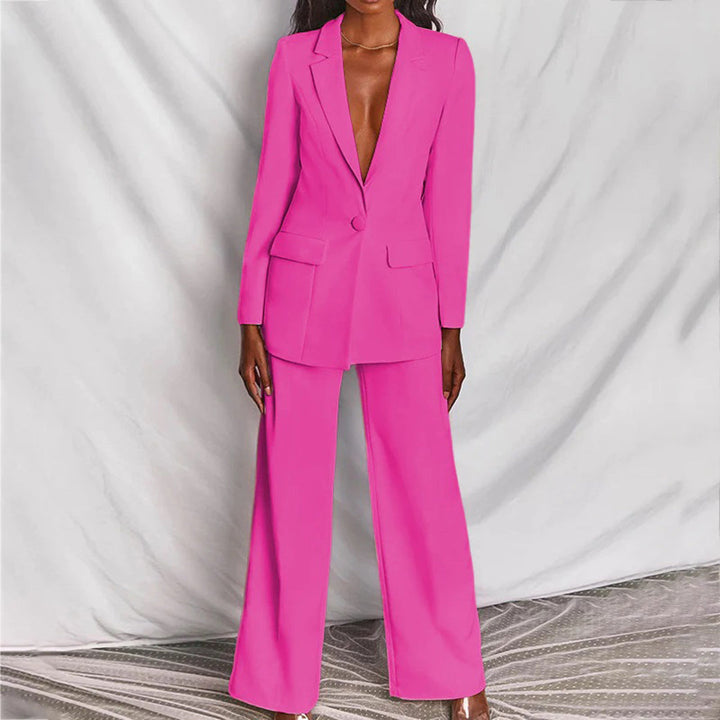 Women's Elegant Blazer and Pants Set for Stylish Outfits-The Yellow Prime