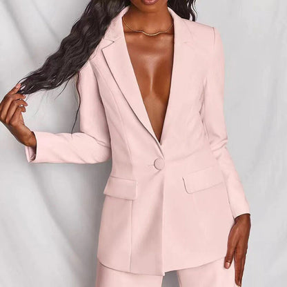Women's Elegant Blazer and Pants Set for Stylish Outfits-The Yellow Prime