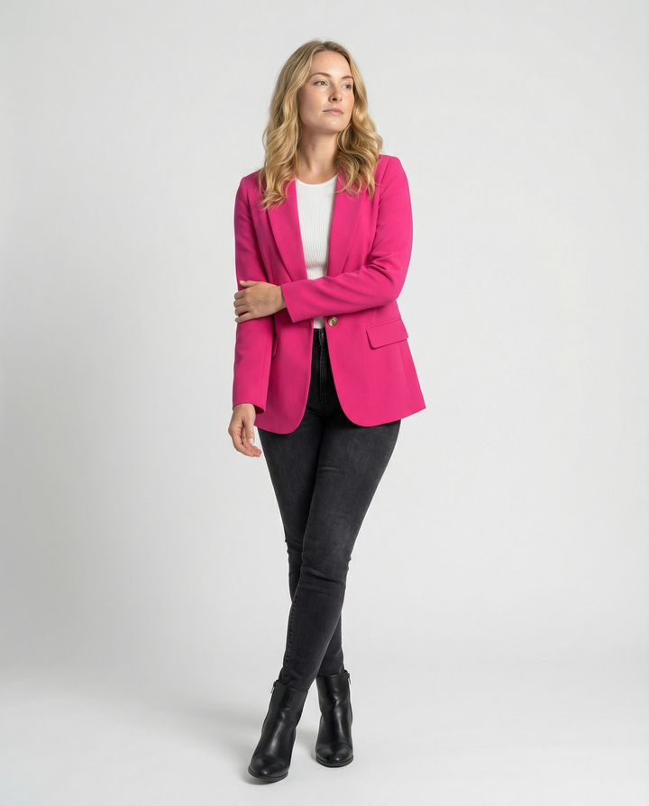 Women's Elegant Blazer with Perfect Fit & Versatile Style-The Yellow Prime