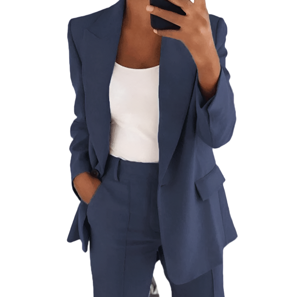 Women's Elegant Clean Silhouette Suit-The Yellow Prime