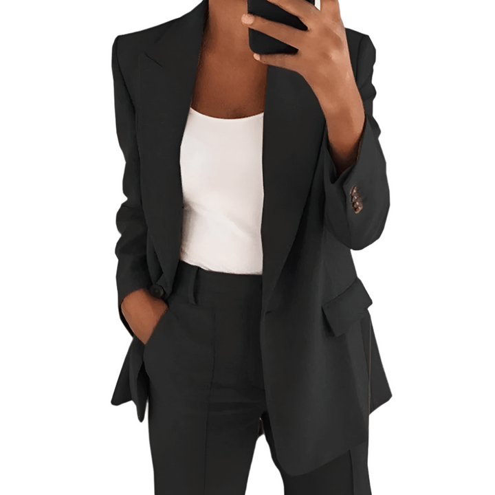 Women's Elegant Clean Silhouette Suit-The Yellow Prime