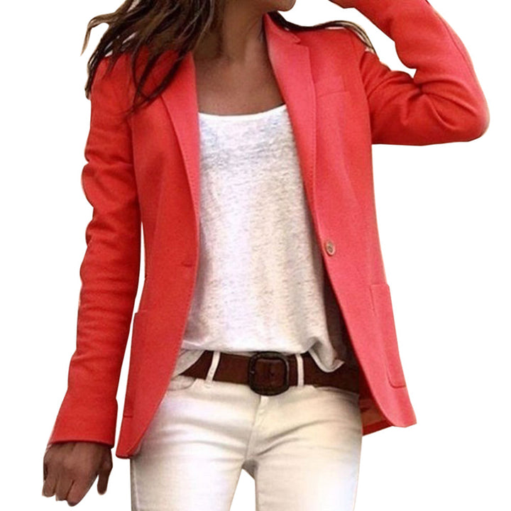 Women's Elegant Long-Sleeve Blazer-The Yellow Prime