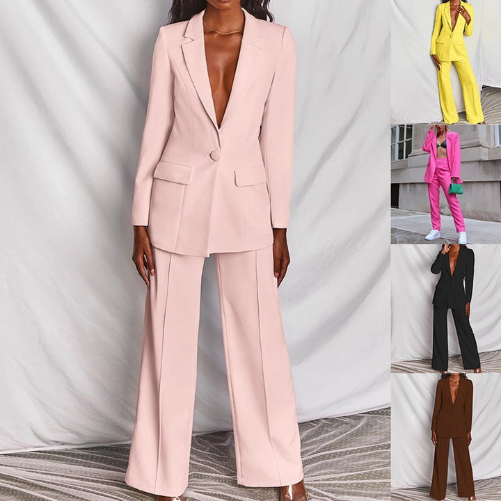 Women's Elegant Oversized Suit with Stylish Accents-The Yellow Prime