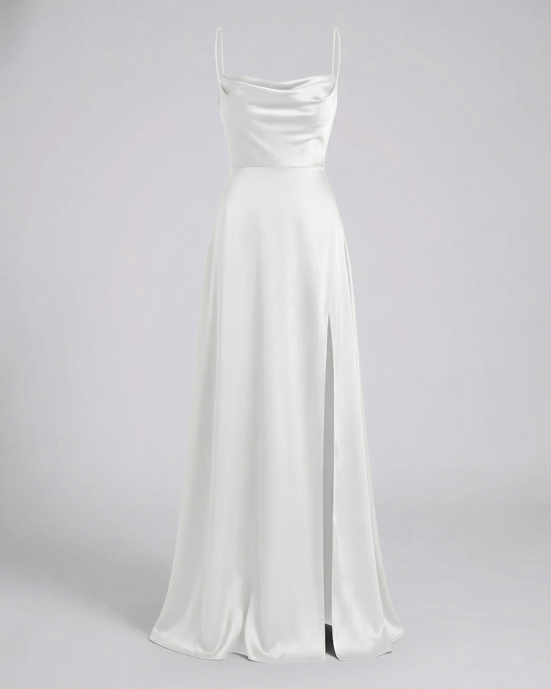 Women's Elegant Silk Maxi Dress with Flowing Cut-The Yellow Prime