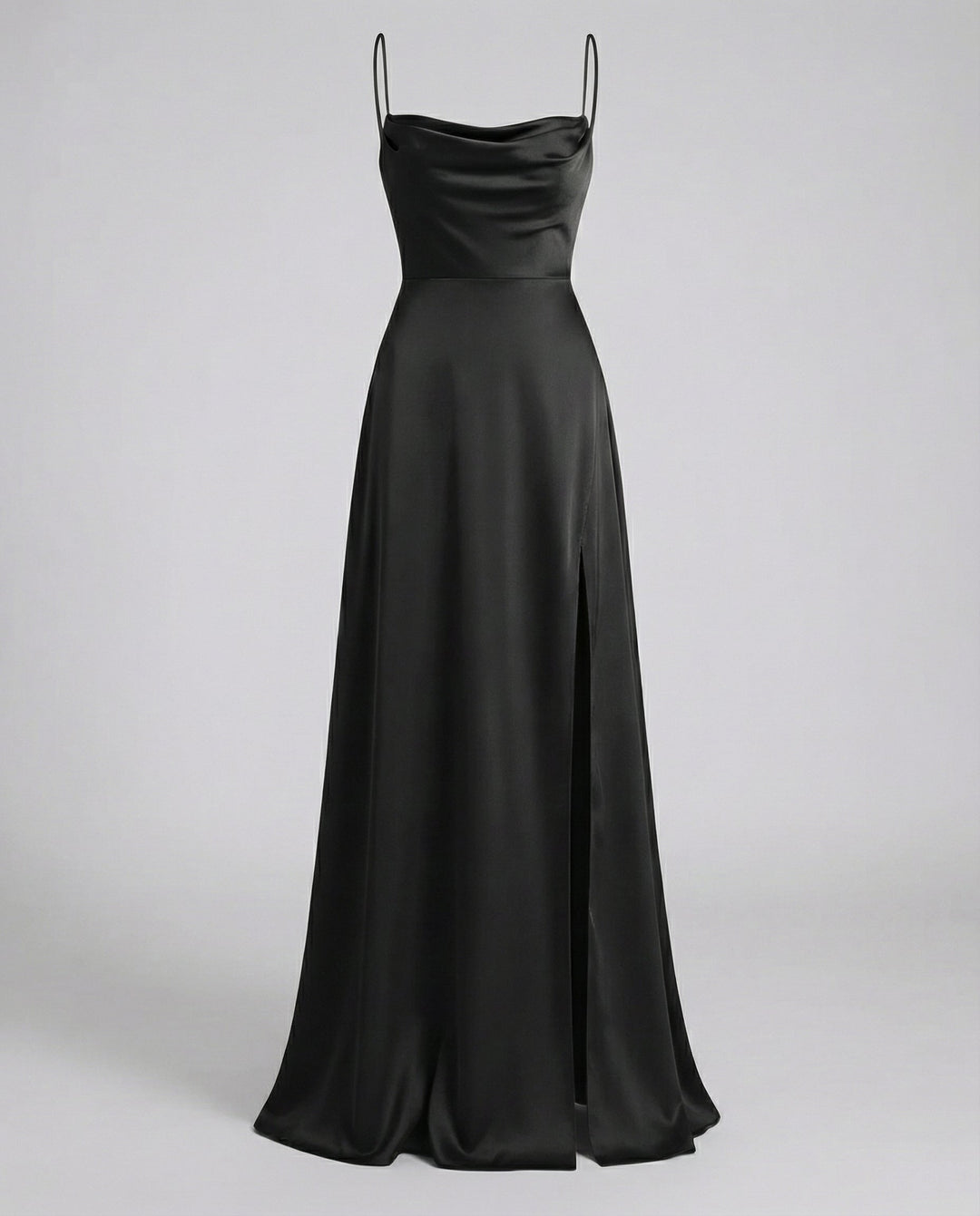 Women's Elegant Silk Maxi Dress with Flowing Cut-The Yellow Prime