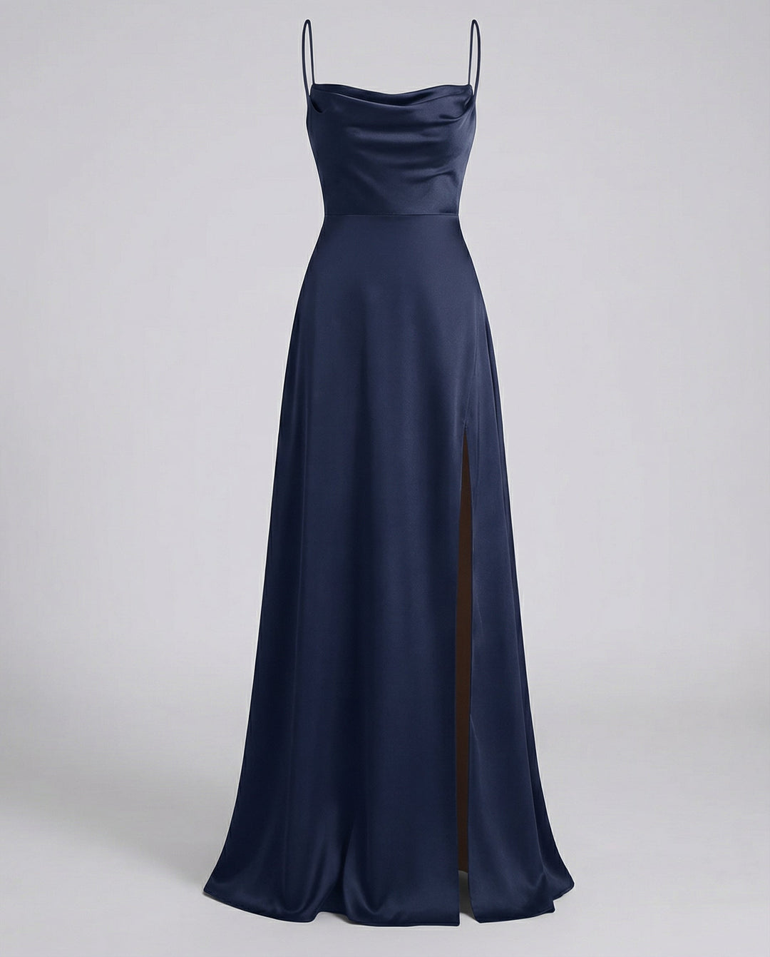 Women's Elegant Silk Maxi Dress with Flowing Cut-The Yellow Prime