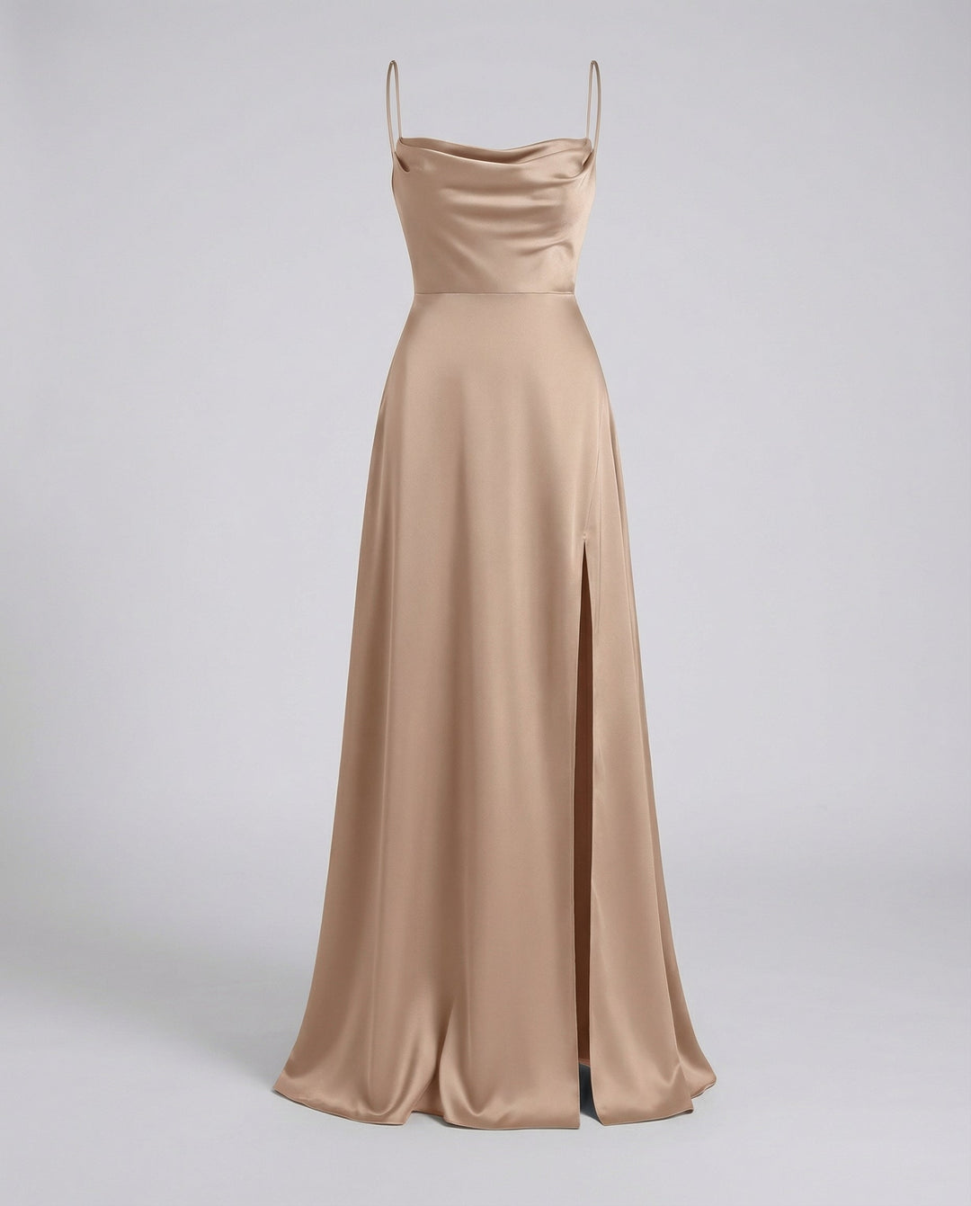 Women's Elegant Silk Maxi Dress with Flowing Cut-The Yellow Prime