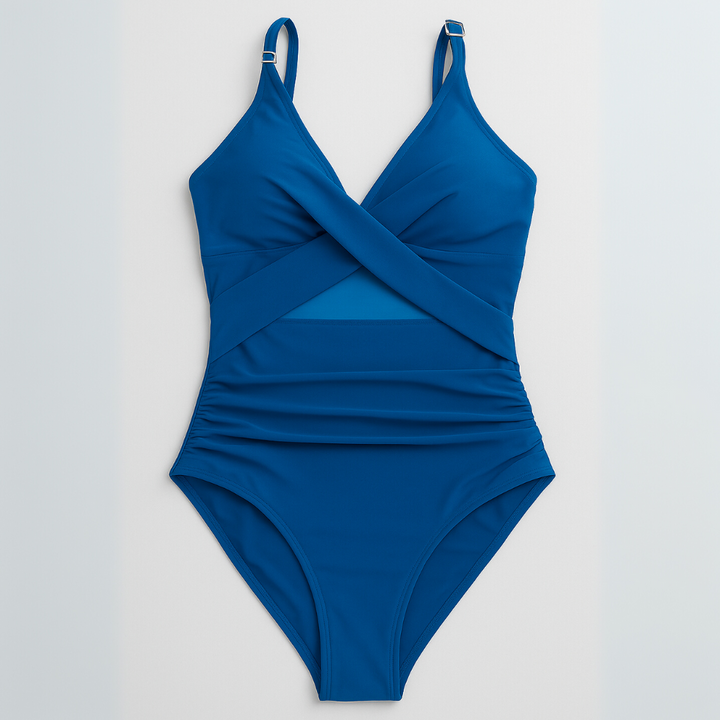 Women's Flattering Swimsuit with Adjustable Straps-The Yellow Prime