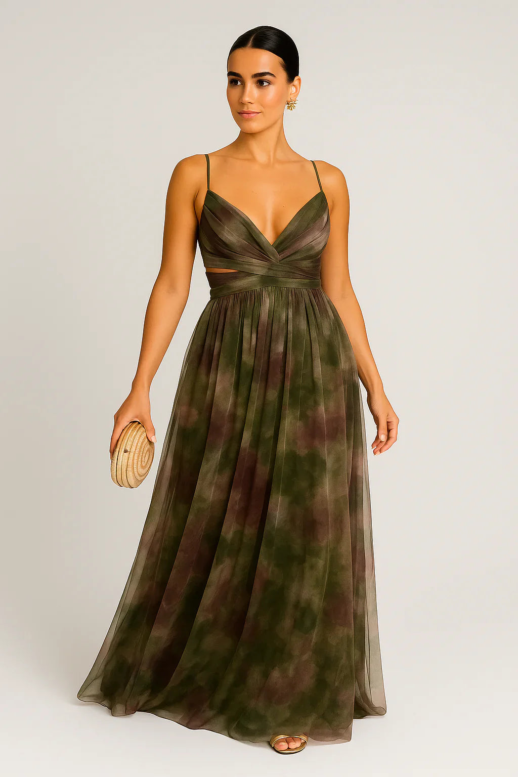 Women's Floral Maxi Dress – Flowing Silhouette with Vibrant Print-The Yellow Prime