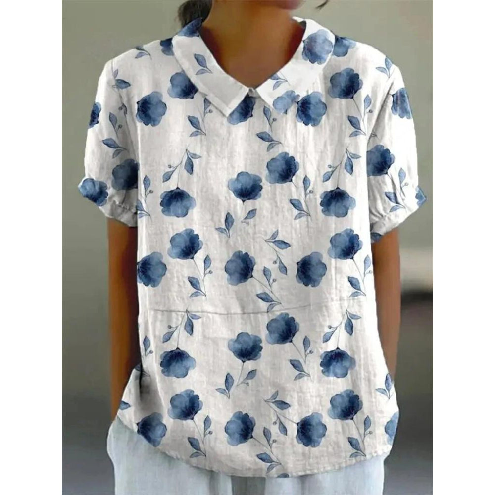 Women's Floral Print Casual Shirt-The Yellow Prime