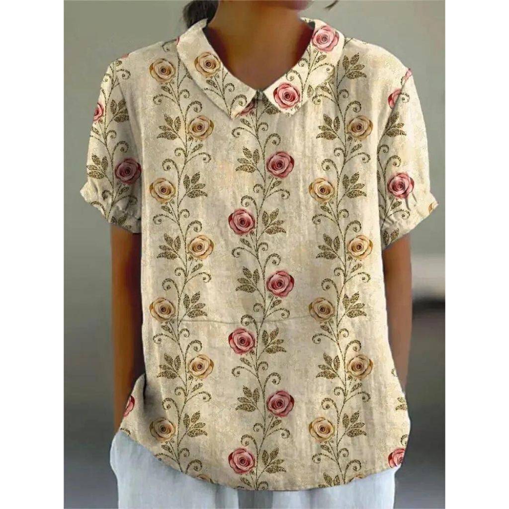 Women's Floral Print Casual Shirt-The Yellow Prime