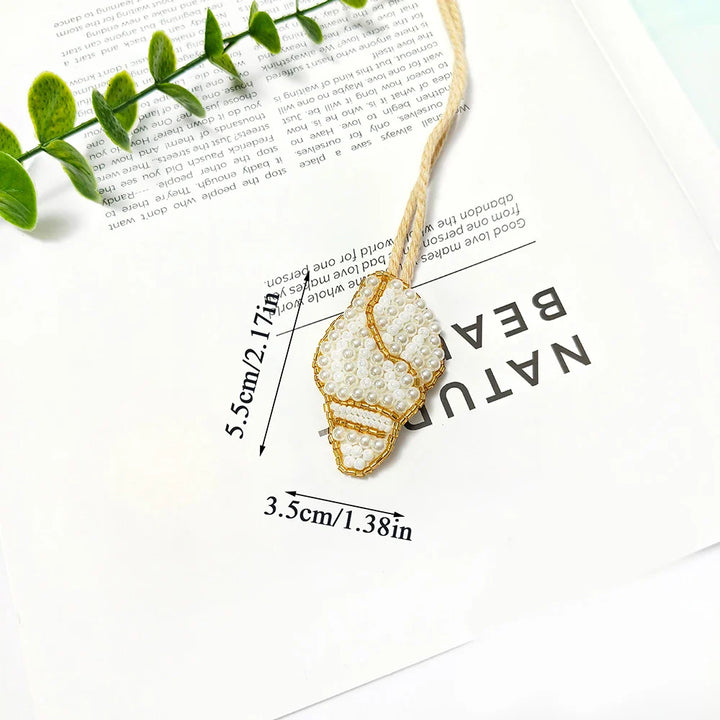 Women's Handmade Sequin Patch Coconut Tree Keyring Bag Pendant-The Yellow Prime