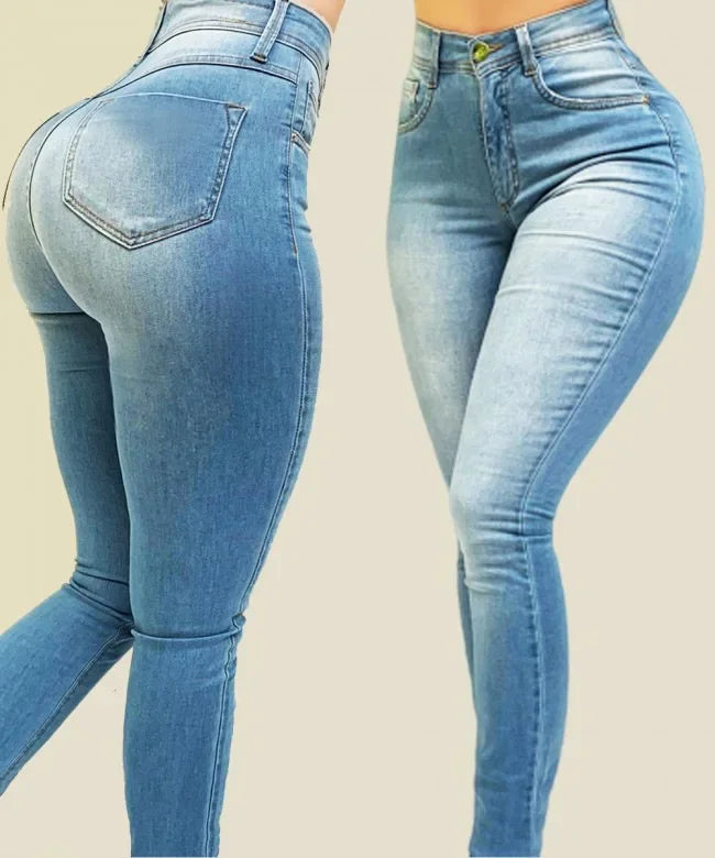 Women's High Waist Denim Jeans for a Flattering Fit-The Yellow Prime