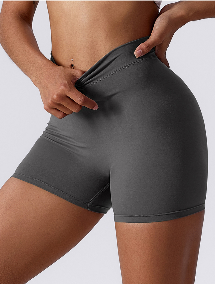 Women's High Waist Tummy Control Seamless Shapewear Fitness Shorts-The Yellow Prime