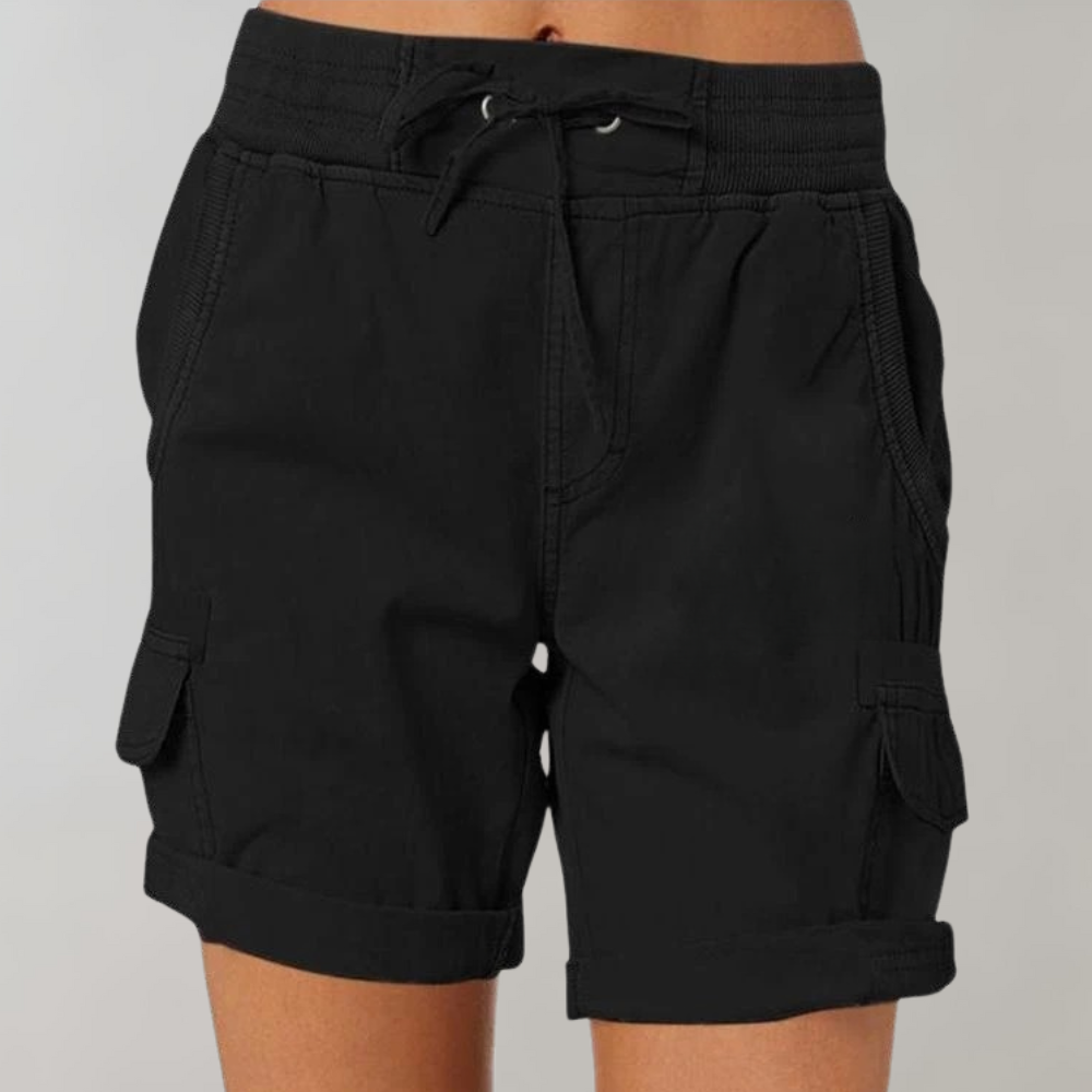 Women's High-Waisted Elevated Fashion Shorts-The Yellow Prime