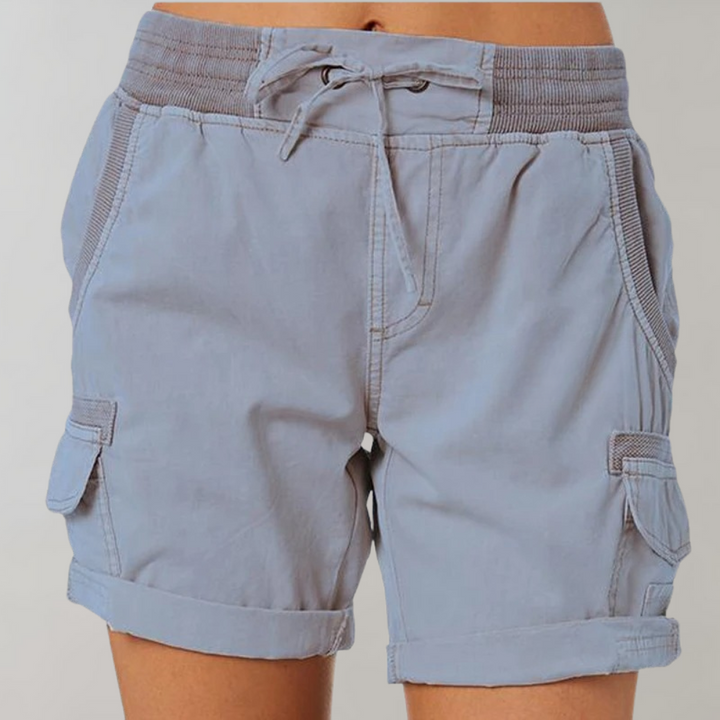 Women's High-Waisted Elevated Fashion Shorts-The Yellow Prime