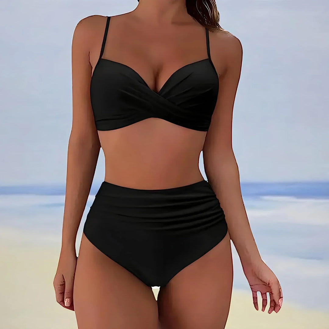 Women's High-Waisted Swimwear-The Yellow Prime