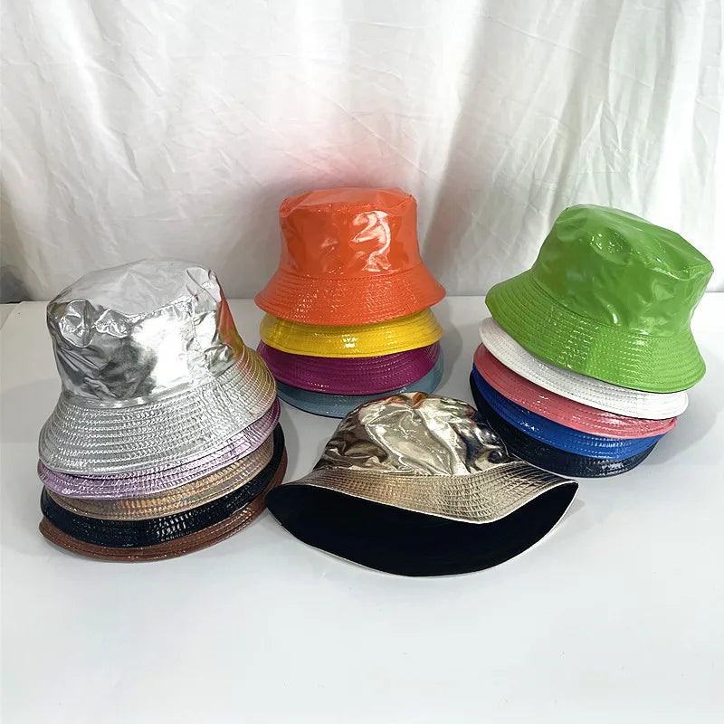 Women's Holographic Fisherman Hat-The Yellow Prime