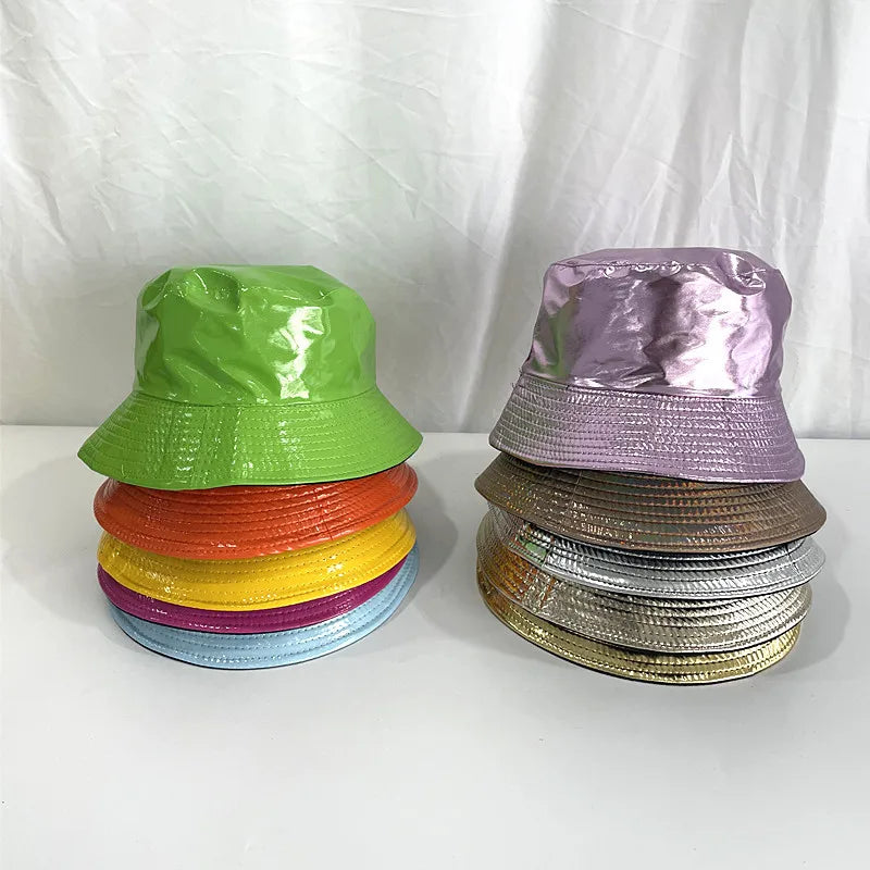 Women's Holographic Fisherman Hat-The Yellow Prime