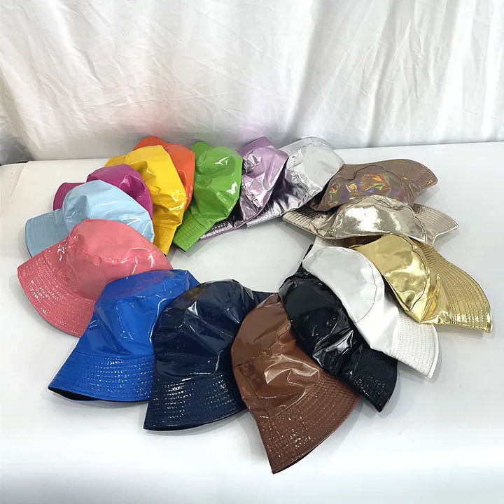 Women's Holographic Fisherman Hat-The Yellow Prime