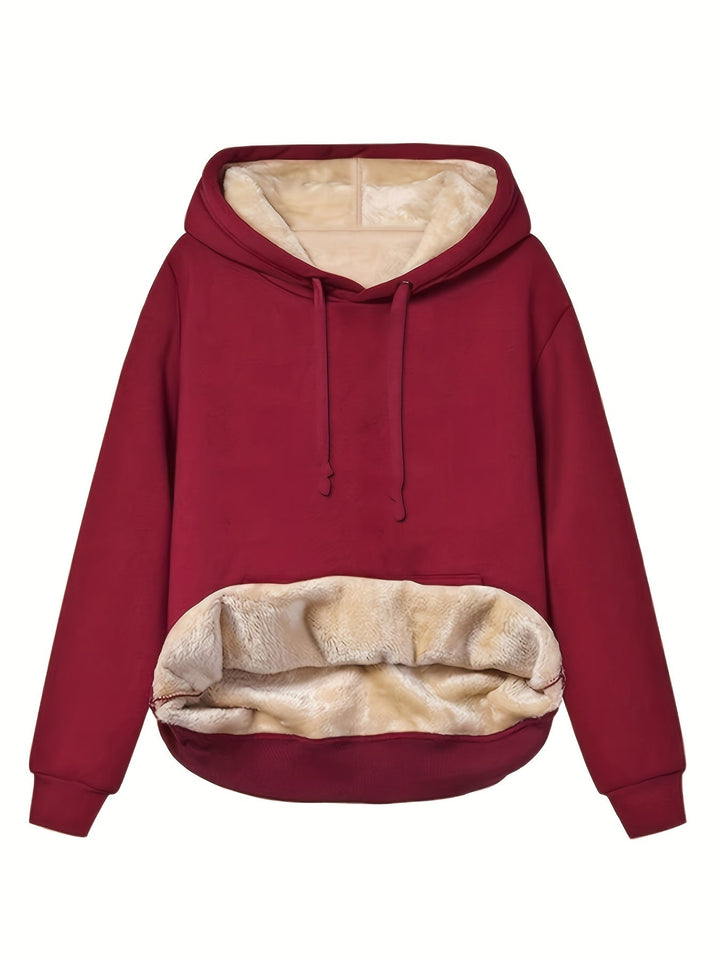 Women's Insulating Fleece Pullover Hoodie-The Yellow Prime