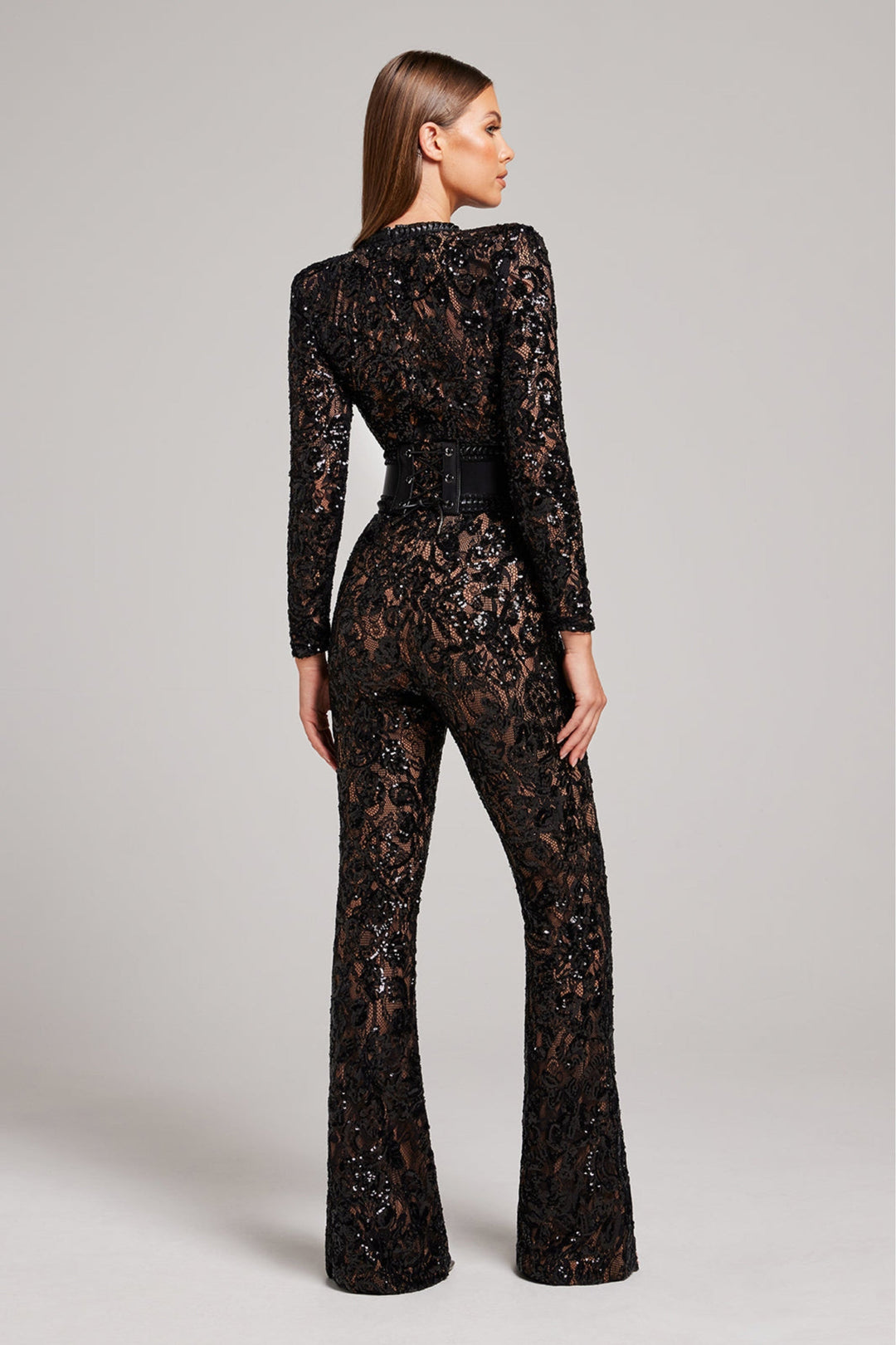 Women's Lace Elegance Jumpsuit-The Yellow Prime