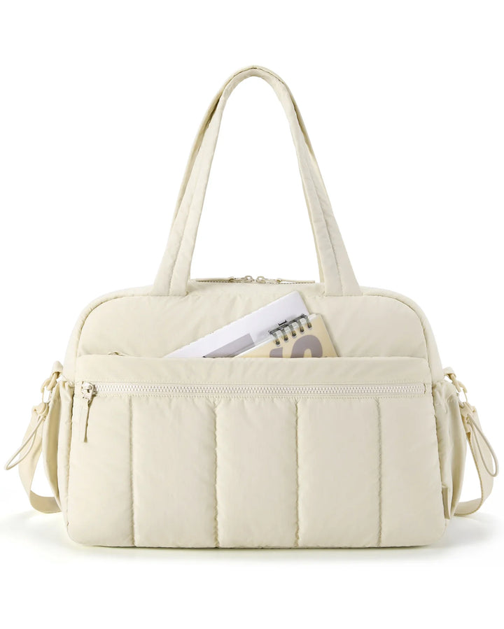 Women's Large Capacity Travel Duffel Bag with Shoulder Strap-The Yellow Prime