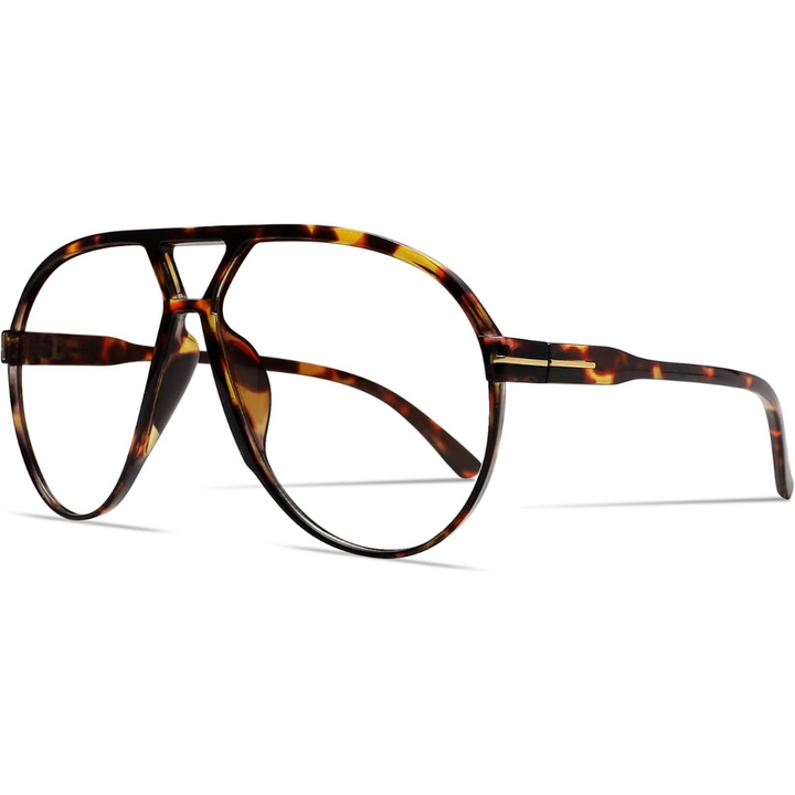 Women's Lightweight Aviator Sunglasses with Oversized Square Lenses-The Yellow Prime