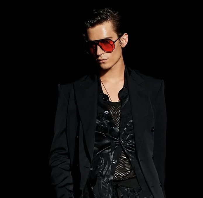 Women's Lightweight Aviator Sunglasses with Oversized Square Lenses-The Yellow Prime