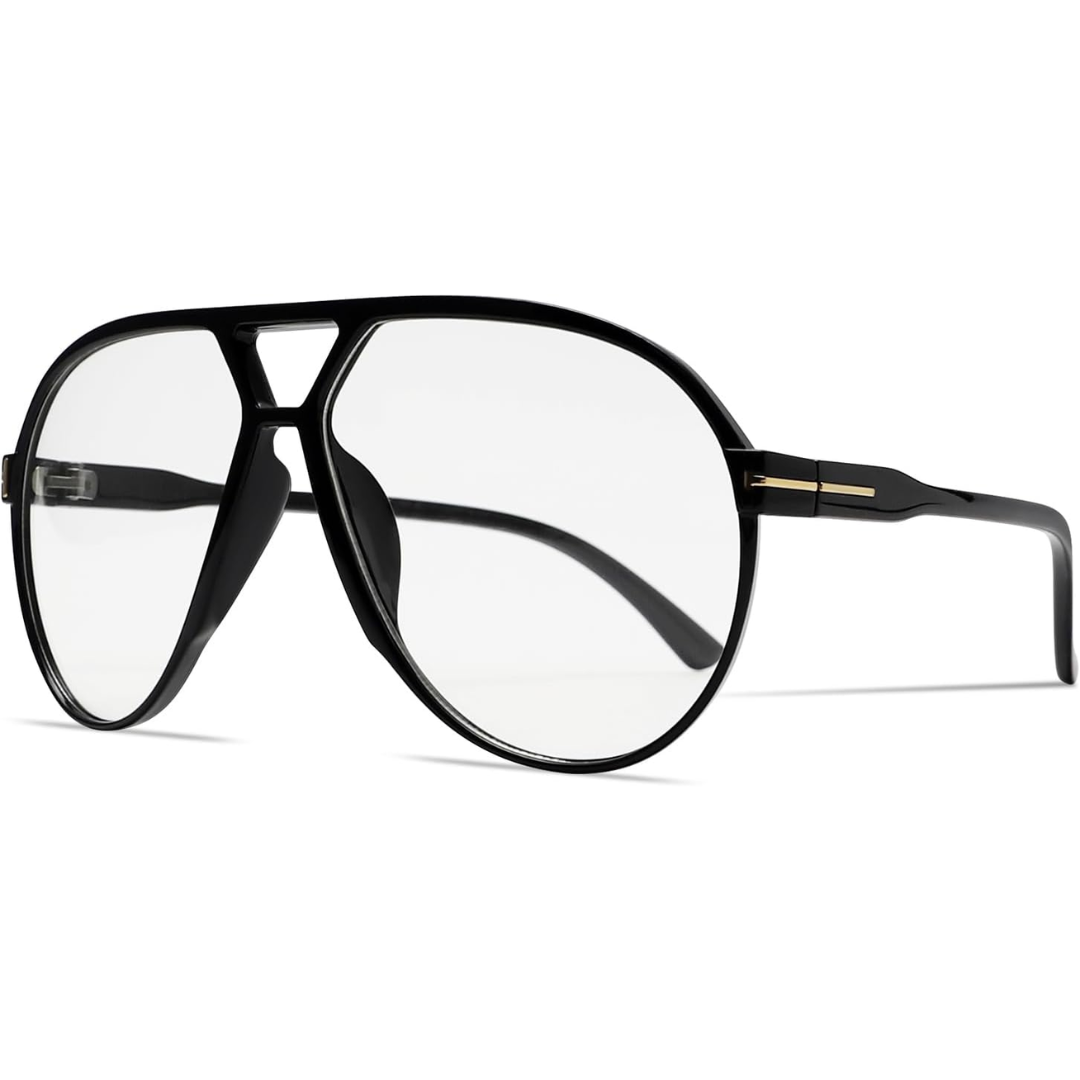 Women's Lightweight Aviator Sunglasses with Oversized Square Lenses-The Yellow Prime