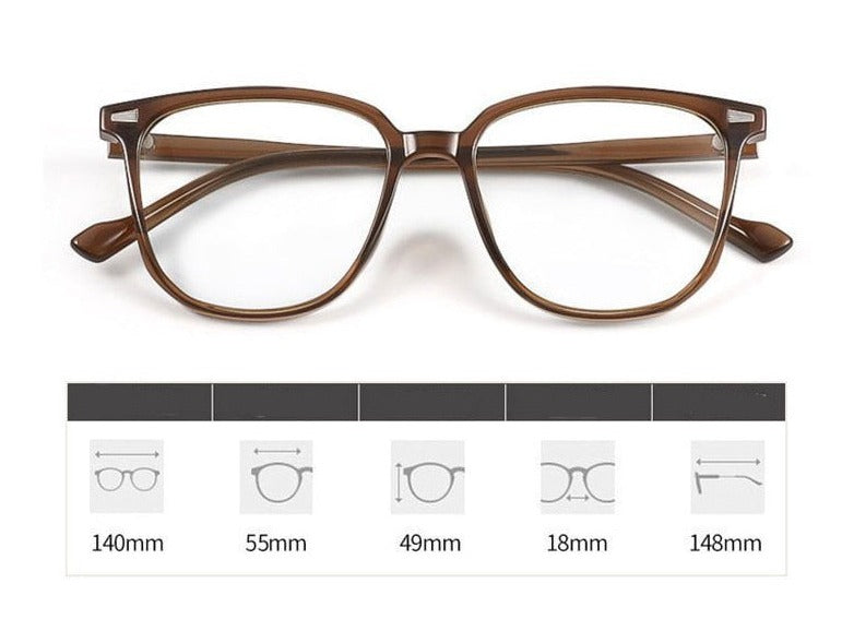 Women's Lightweight Blue Light Blocking Glasses - Modern Plastic Frame-The Yellow Prime