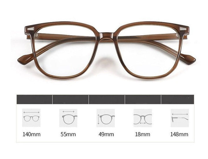 Women's Lightweight Blue Light Blocking Glasses - Modern Plastic Frame-The Yellow Prime