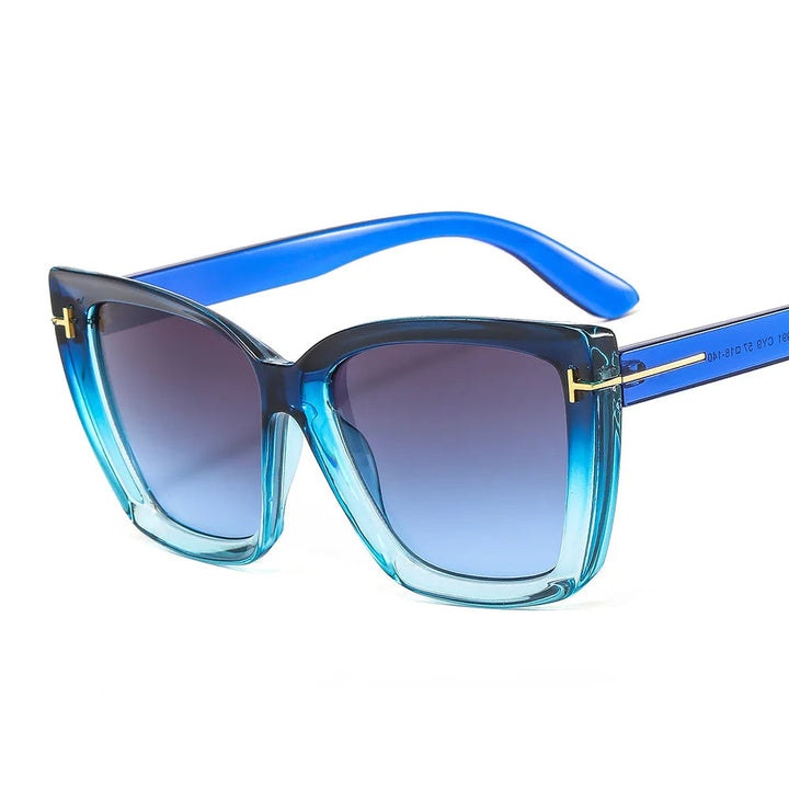 Women's Lightweight Cat-Eye Sunglasses – Gradient Lenses, UV400 Protection-The Yellow Prime