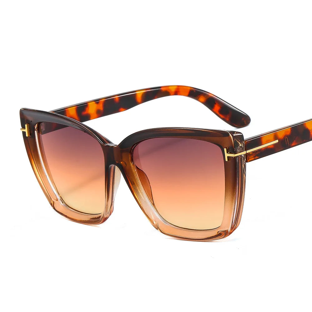 Women's Lightweight Cat-Eye Sunglasses – Gradient Lenses, UV400 Protection-The Yellow Prime
