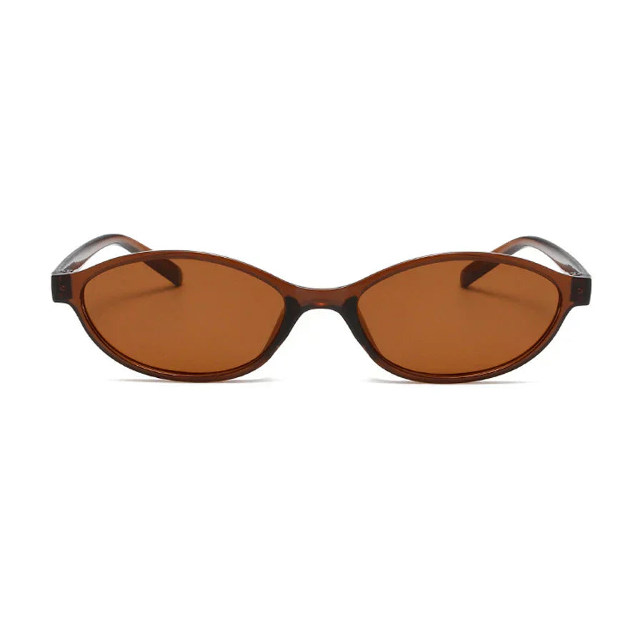 Women's Lightweight Cat-Eye Sunglasses – Retro Oval Design, Durable Plastic-The Yellow Prime