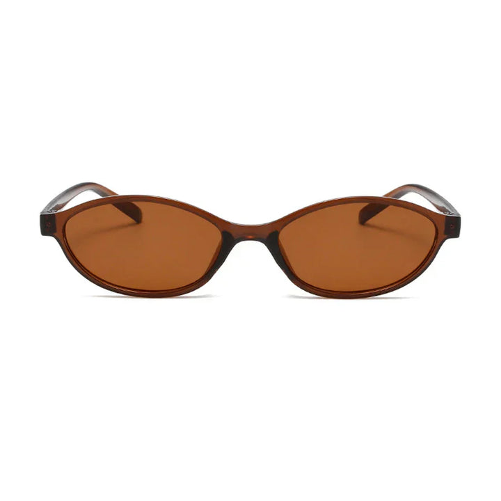 Women's Lightweight Cat-Eye Sunglasses – Retro Oval Design, Durable Plastic-The Yellow Prime