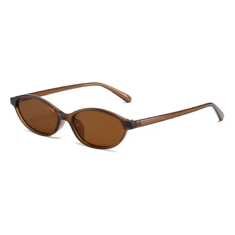 Women's Lightweight Cat-Eye Sunglasses – Retro Oval Design, Durable Plastic-The Yellow Prime