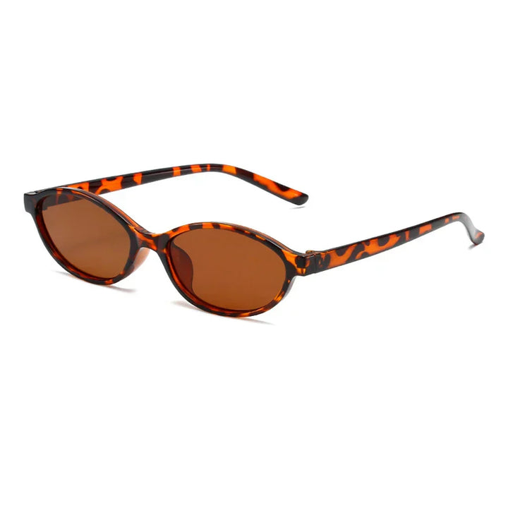 Women's Lightweight Cat-Eye Sunglasses – Retro Oval Design, Durable Plastic-The Yellow Prime