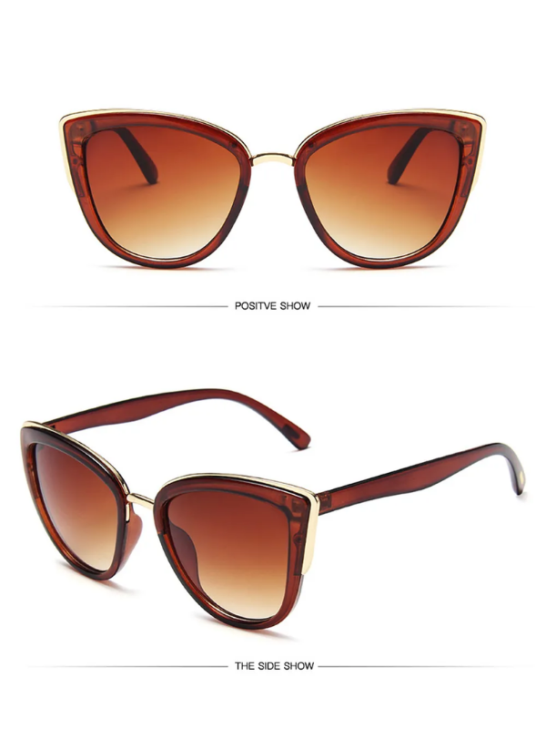 Women's Lightweight Cat Eye Sunglasses - UV400 Protection, Trendy Design-The Yellow Prime