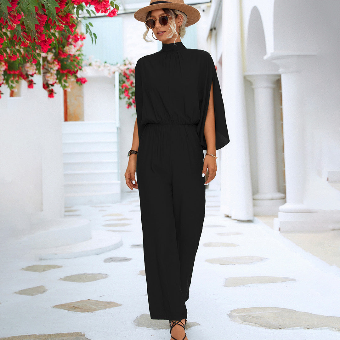 Women's Lightweight Flattering Jumpsuit with Adjustable Straps-The Yellow Prime