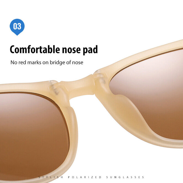 Women's Lightweight Foldable Sunglasses – Oval Design, UV400 Protection-The Yellow Prime