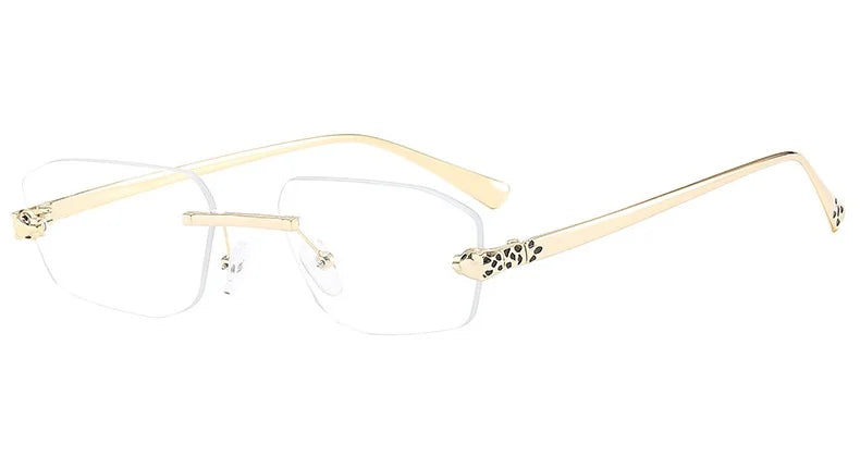 Women's Lightweight Frameless Polygonal Sunglasses for Summer Outings-The Yellow Prime